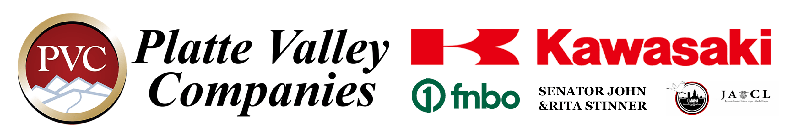 We would like to thank our sponsors Platte Valley Companies, Kawasaki, First National Bank of Omaha, Senator John and Rita Stinner, and Omaha JACL